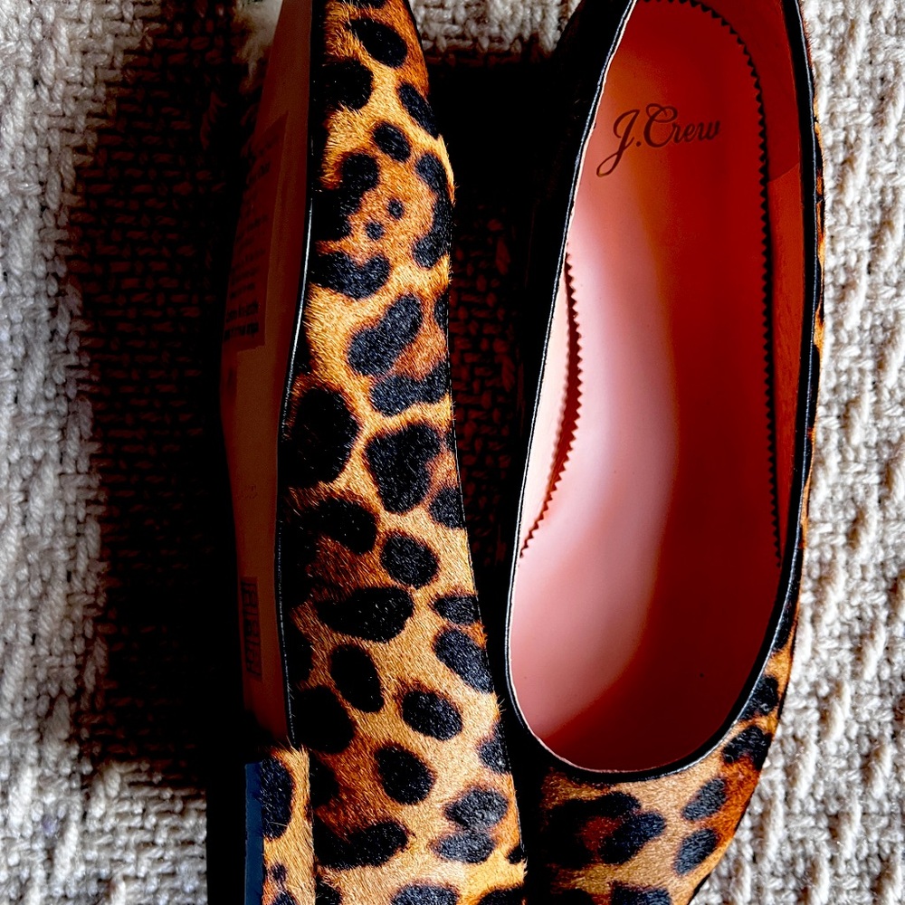 J.Crew Animal print flats